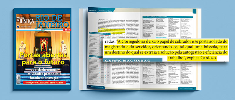 Reportagem do Anuário da Justiça destacou atuação do corregedor e Projeto Bússola da CGJ